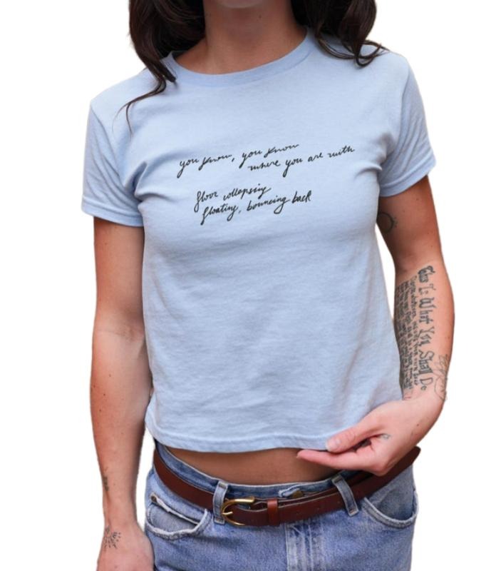 Let Down Shirt - OK Computer Baby Tee - Gift for Music Fans - 90s Y2K Baby Tee
