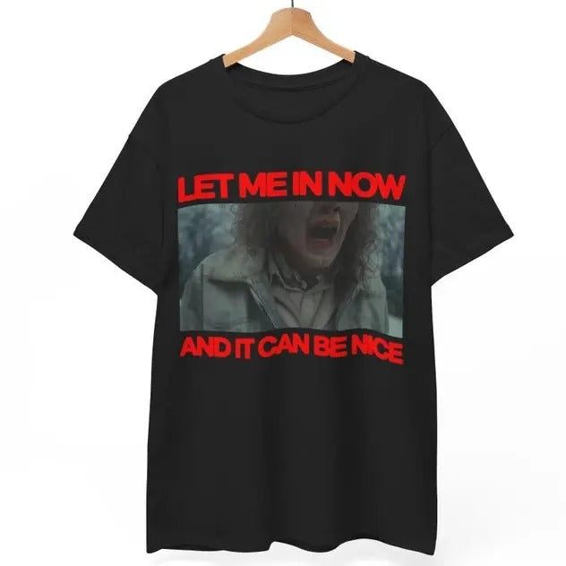 Let me in now and it can be nice longleg Tshirt Casual Shortsleeve Hoodie, Sweatshirt | HypeDripTees.com