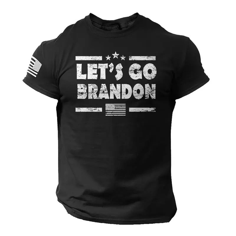 Let's Go Brandon Men's T shirt Joe Biden Funny Meme Trump 2024 Graphic Tee Casual Crewneck Hoodie, Sweatshirt