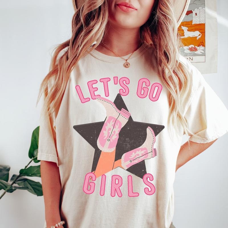 Let's Go Girls Child Shirt, Kids Graphic Tee, Rodeo Graphic Tee Hoodie, Sweatshirt | HypeDripTees.com