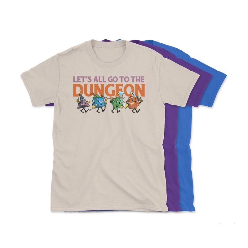 LetS All Go To The Dungeon Shirt , Dnd Apparel Hoodie, Sweatshirt | HypeDripTees.com