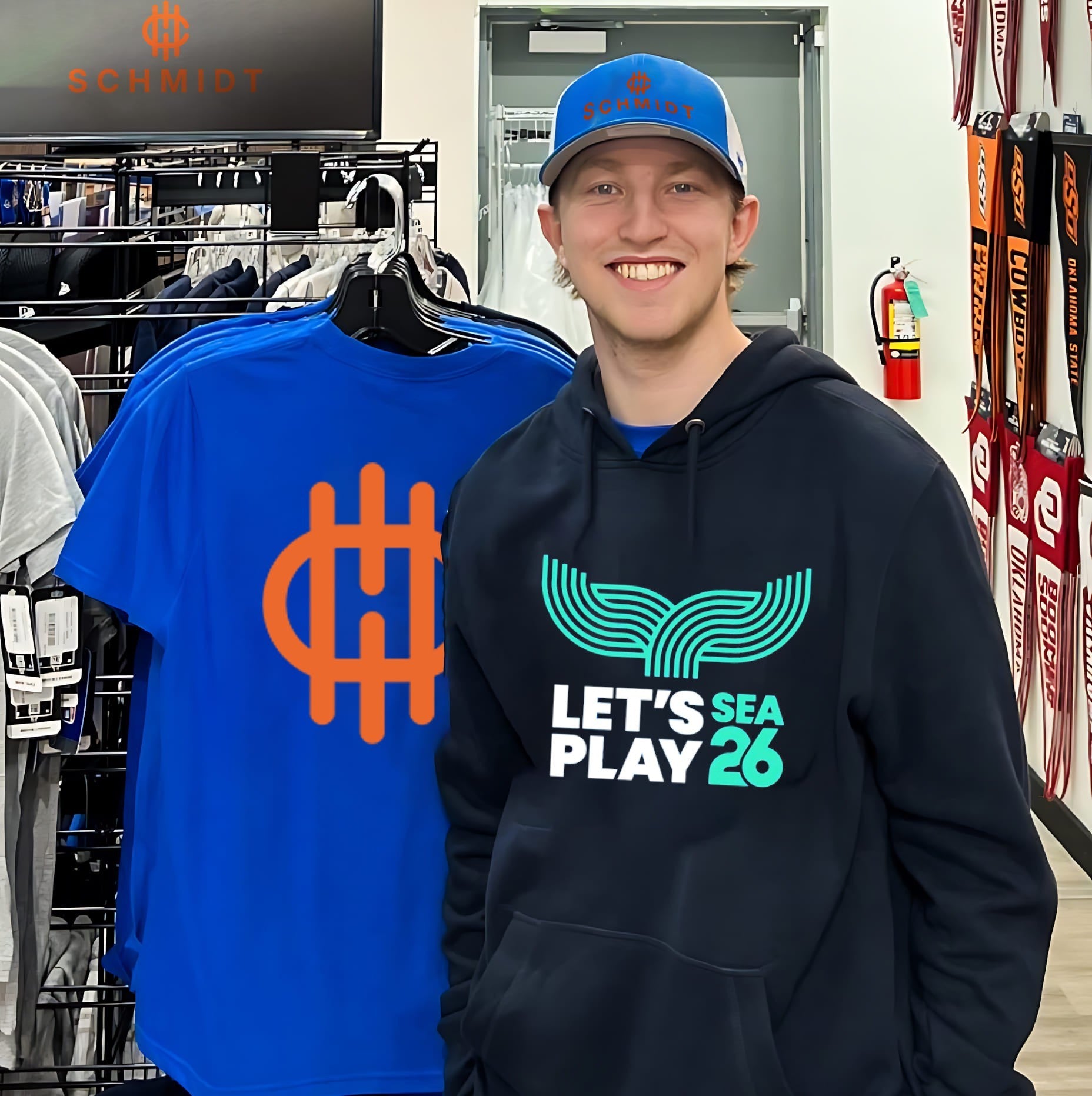Let’s Sea Play 26 The Sound Blue Seattle logo shirt