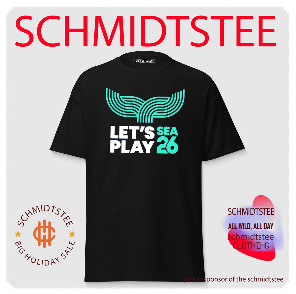 Let’s Sea Play 26 The Sound Blue Seattle logo shirt