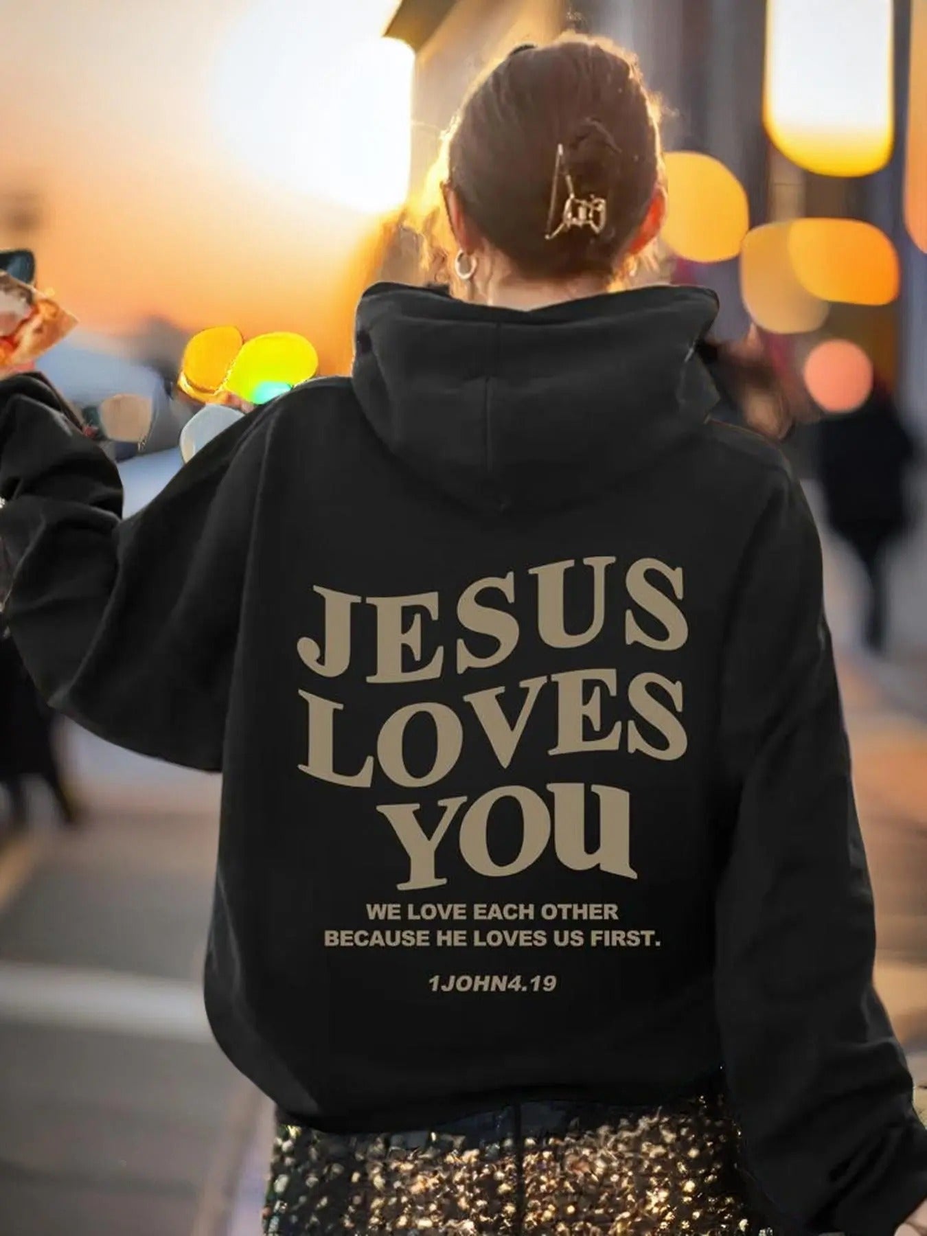 Letter Print Drop Shoulder Hoodie, Fashion Casual Drawstring Pocket Hooded Sweatshirt for Daily Holiday Outdoor Wear,...