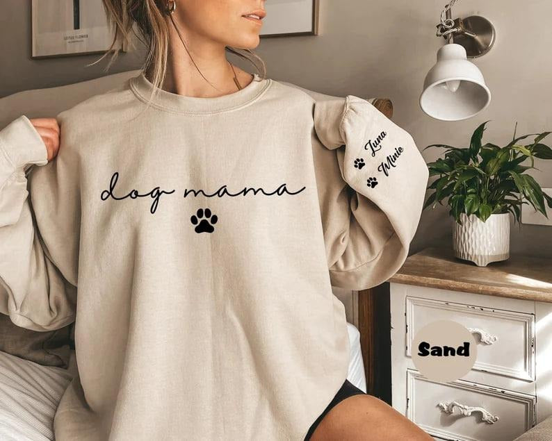 Life is Better With My Dogs Sweatshirt & Hoodie, Personalized Dog Mom Shirt, Custom Dog Name Gift for Pet Parents ,...