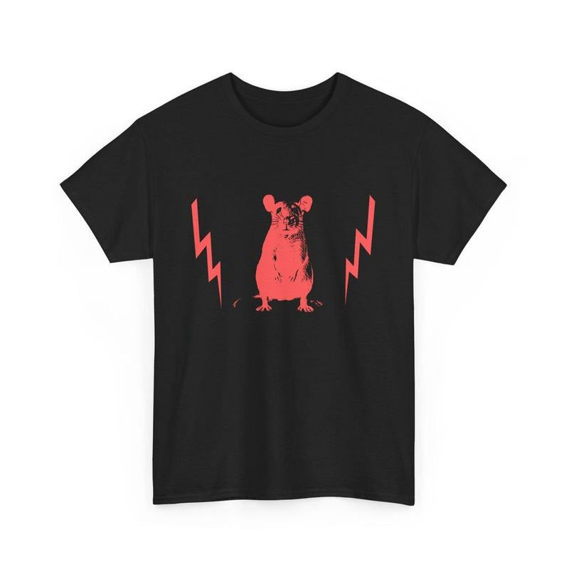 Red Rat w/ Lightning T-Shirt Hoodie, Sweatshirt | HypeDripTees.com