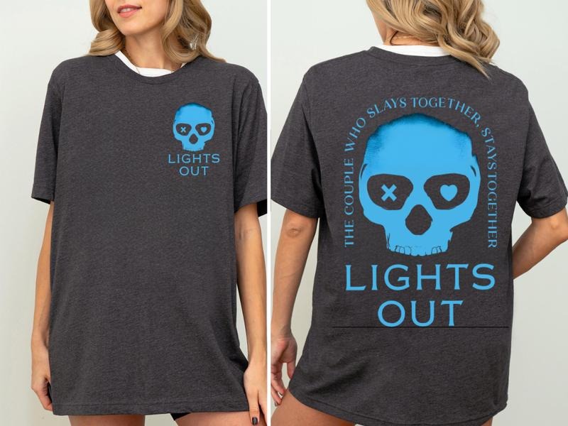 Lights Out 2 Sided T-shirt, Bookworm Shirt, Book Tee For Fans Hoodie, Sweatshirt | HypeDripTees.com