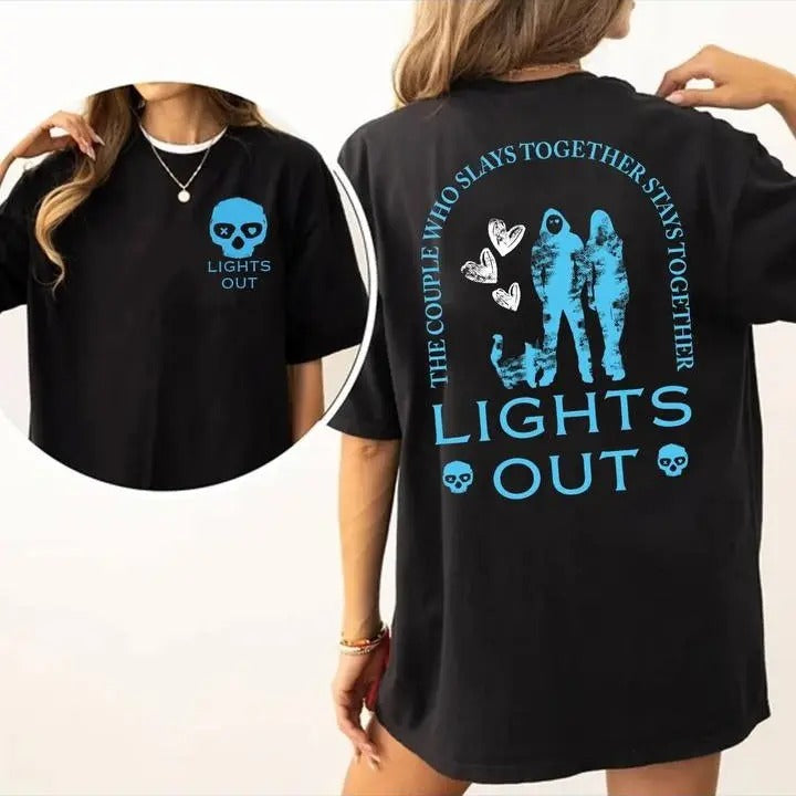 Lights Out Book 2 Sides Sweatshirt, Navessa Allen Shirt , Into Darkness shirt, Bookish Merch Shirt, Dark Romance Shirt ,...