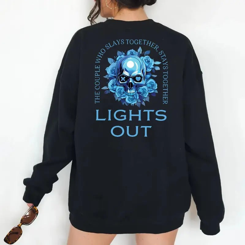Lights Out By Navessa Allen, Special Edition, Book Sweatshirt, Lights Out Shirt, Reader's Gift Shirt, Dark Romance Books...