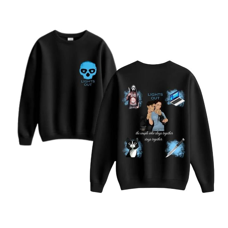 Lights Out Graphic Sweatshirt, Lights Out, Graphic Sweatshirt T-Shirts, Hoodie | HypeDripTees.com