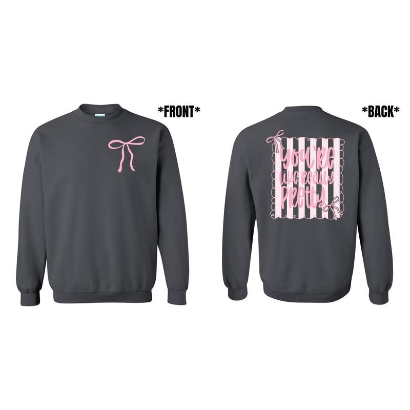 Like Really Pretty Coquette Sweatshirt 'NLB' T-Shirts, Hoodie | HypeDripTees.com