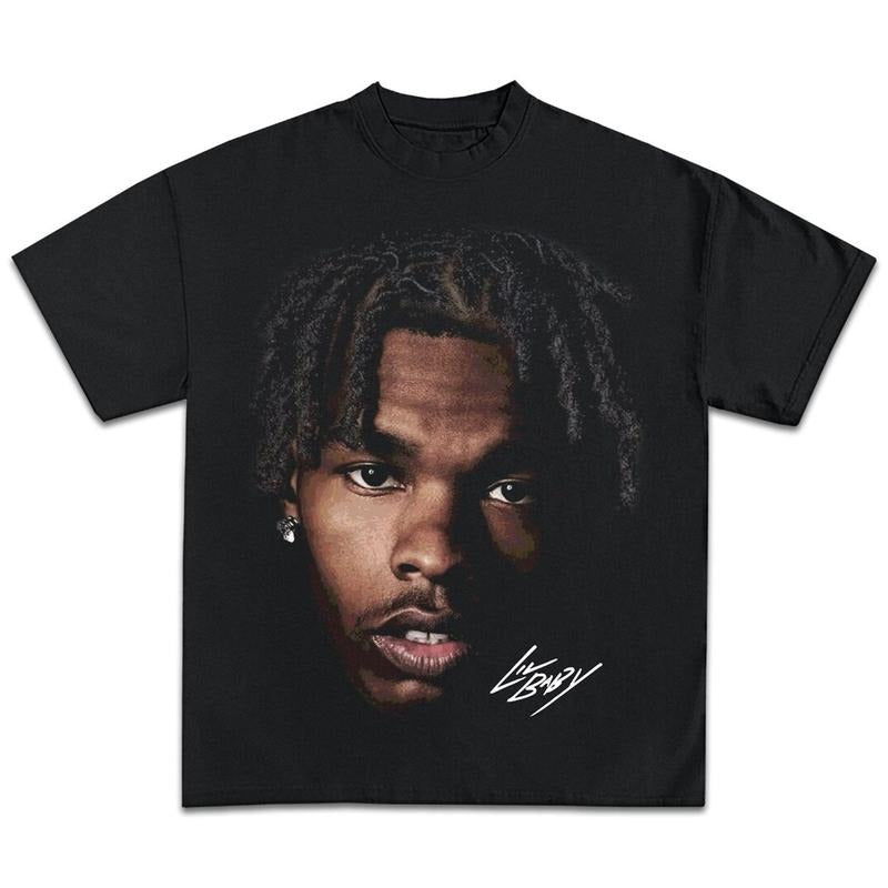 Lil Baby Graphic T-Shirt Vintage Rapper Hip Hop Merch Men Women Menswear Top Hoodie, Sweatshirt | HypeDripTees.com