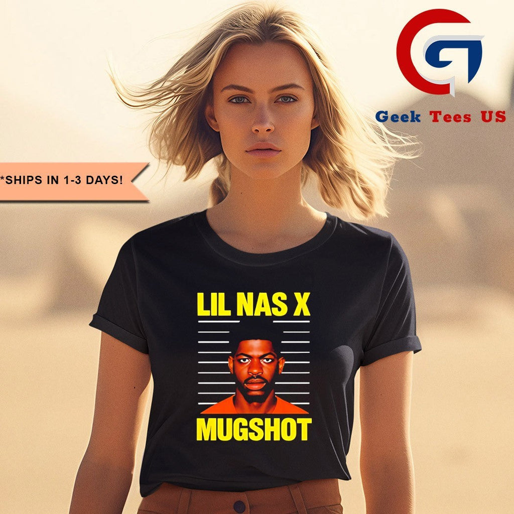 Lil Nas X mugshot shirt