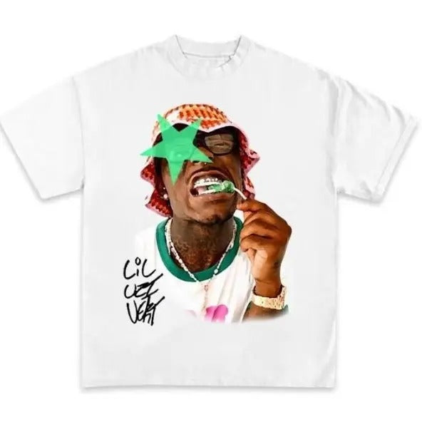 Lil Uzi Green Star Shirt, Rap Tee Classic Cotton Hoodie, Sweatshirt | HypeDripTees.com