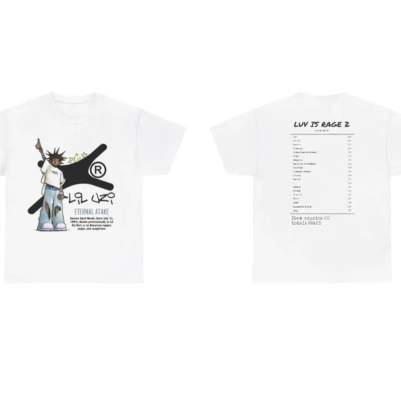 LilUz Vert Eternal Atake Tee, Hip-Hop Artist Shirt, Cartoon Style Music Merch, Rapper Fashion, Unisex Streetwear,...