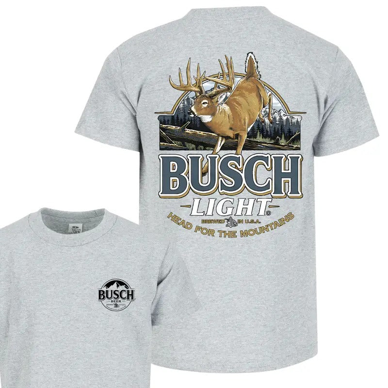 Limited Busch Light Deer Label Double Side T-Shirt, For Men, For Women, Premium Outdoor-Themed Apparel, Perfect For...