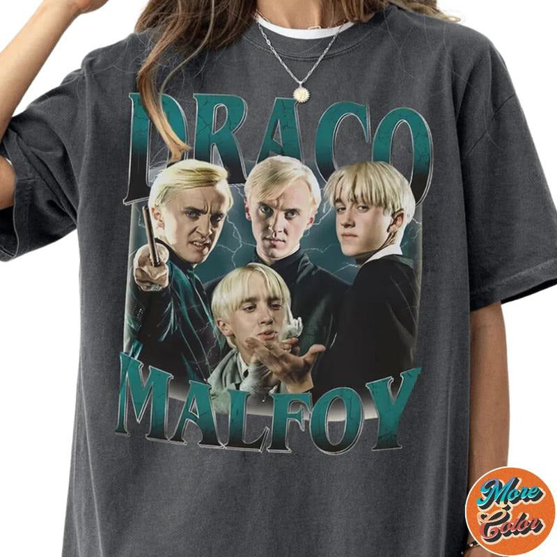 Limited Draco Malfoy Movie Vintage Shirts, Cotton Unisex T-Shirt, Crew Neck, Size S- 3XL, Menswear Top, Womenswear Top...