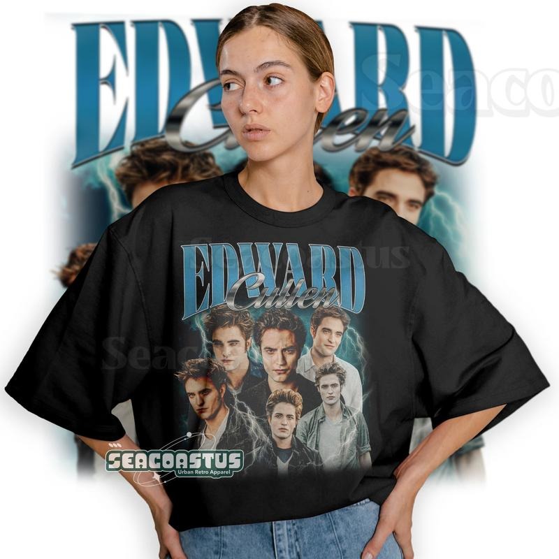 Limited Edward Cullen Vintage T-Shirt, Graphic Unisex T-shirt, Retro 90's Fans Homage T-shirt, Gift For Women and Men...