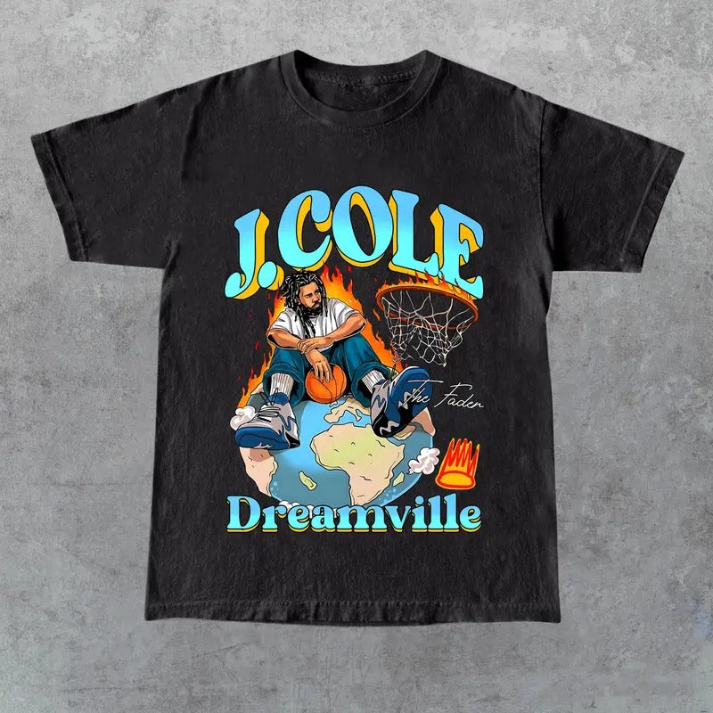Limited J Cole Dreamville Vintage T-Shirt, Gift For Women and Man Unisex T-Shirt Hoodie, Sweatshirt | HypeDripTees.com
