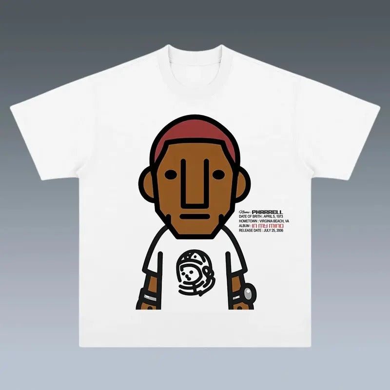 Limited Pharrell Williams Vintage T-Shirt, Gift For Women and Man Unisex T-Shirt Shortsleeve T-Shirt Comfort Lady...