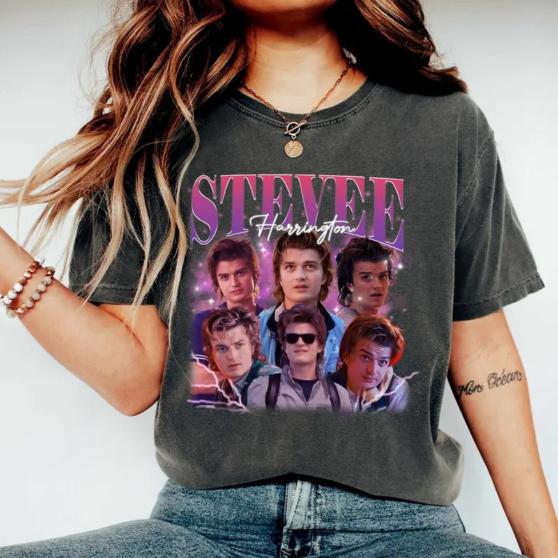 Limited Steve Harrington Vintage T-Shirt, Gift For Woman and Man Unisex T-Shirt Hoodie, Sweatshirt | HypeDripTees.com