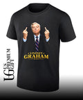 Lindsey Graham flipping the bird parody shirt