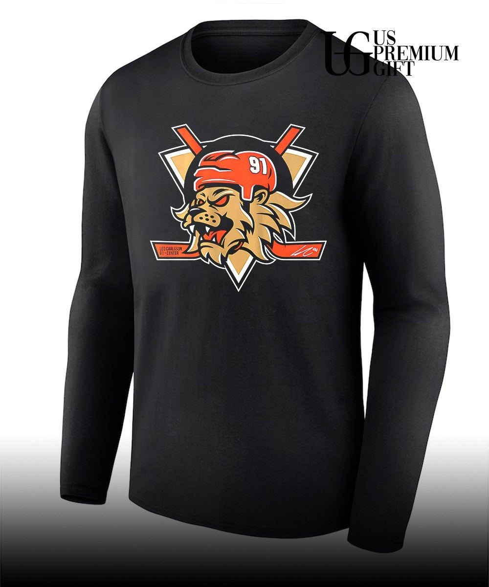 Lion Leo Carlsson Anaheim Ducks NHL signature shirt