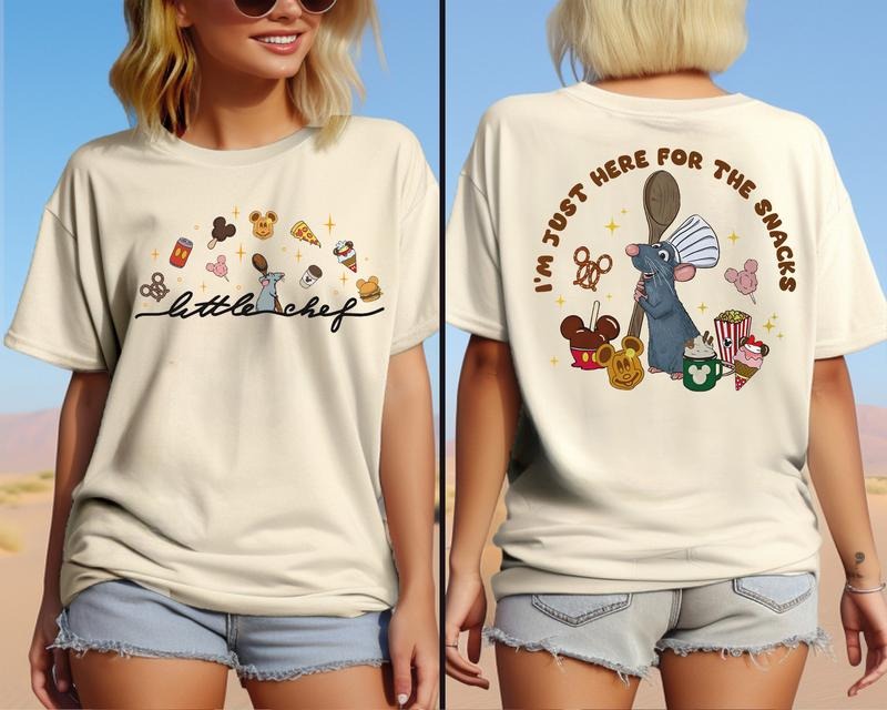 Little Chef Remy Shirt, Ratatouille Chef Shirt, Just Here For The Snacks Hoodie, Sweatshirt | HypeDripTees.com