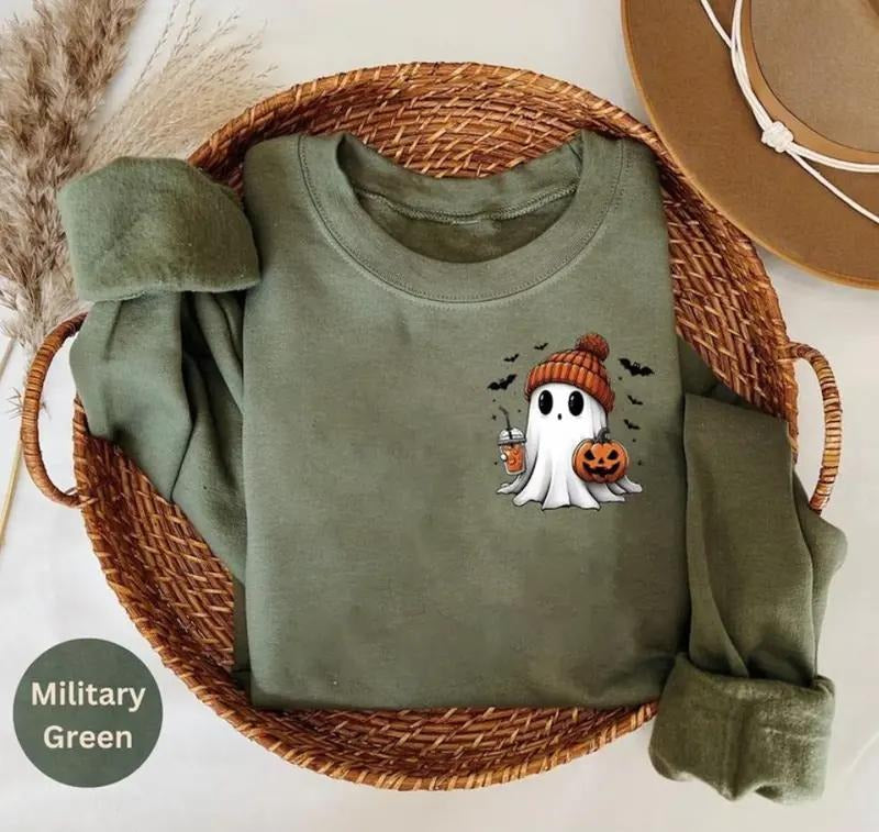 Little Ghost Ice Coffee Sweatshirt