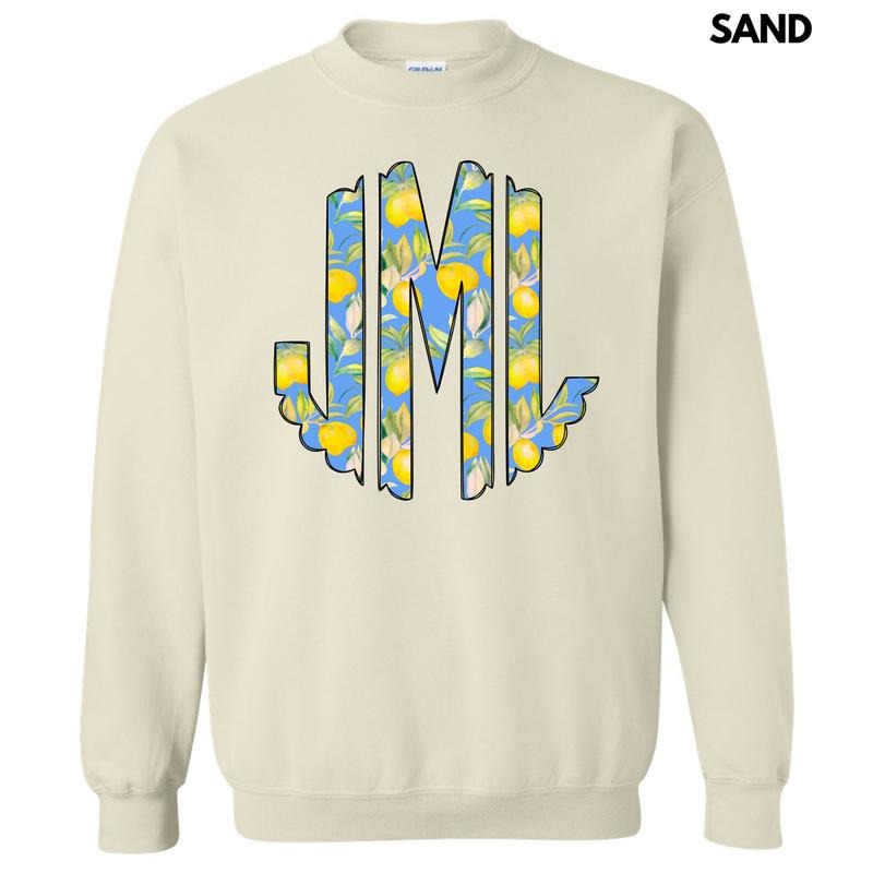 Lively Lemons Monogram Sweatshirt 'NLB' T-Shirts, Hoodie | HypeDripTees.com