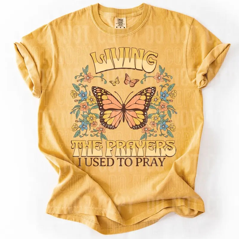 Living The Prayers DTF Transfers - THIS IS NOT A SHIRT Hoodie, Sweatshirt | HypeDripTees.com