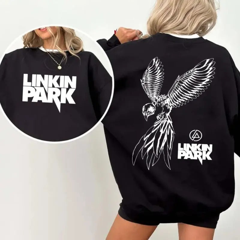 Llinkin Park Album Inspired Shirt, 90s Rock Band Merch, Heavy Metal Band Hoodie, Unisex Sweater Pullover Tee Sweatshirt