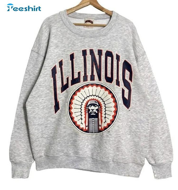 Llinois Logo Sweatshirt, Ncaa Illinois Fighting Unisex Sweatshirt T-Shirts, Hoodie | HypeDripTees.com