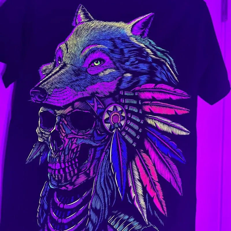 Lobo calavera sizes small t-shirt Cotton Black Hoodie, Sweatshirt | HypeDripTees.com