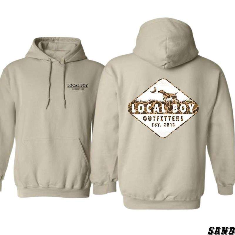Local Boy Dog Outfitters Camouflage Hunting Hoodie - Sweatshirt, Unisex Tee | HypeDripTees.com