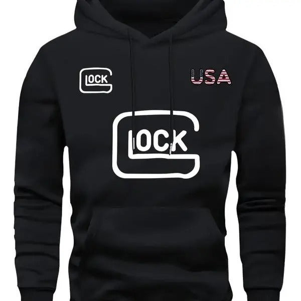 Lock USA Hoodie,  In Glock We Trust Shirt, Sarcastic Graphic Tee, Unisex Classic Cotton Tee  All Sizes, For Him, For Her...