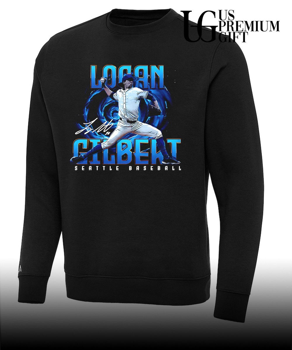 Logan Gilbert Seattle Mariners baseball 2026 signature graphic shirt