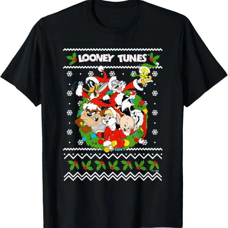 Looney Christmas Ugly Christmas T-Shirt Hoodie, Sweatshirt | HypeDripTees.com