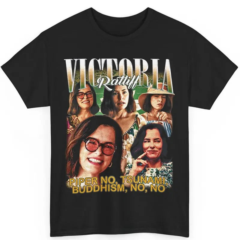 Lorazepam Victoria Ratliff Shirt, The White Lotus Parker Posey Homage Shirt, Victoria Piper no tsunami buddhism no nooo...