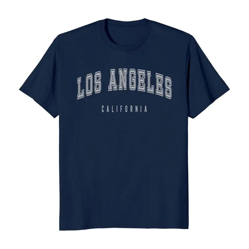 Los Angeles California Classic Short Sleeve Men's T-Shirt Casual Cotton Hoodie, Sweatshirt | HypeDripTees.com
