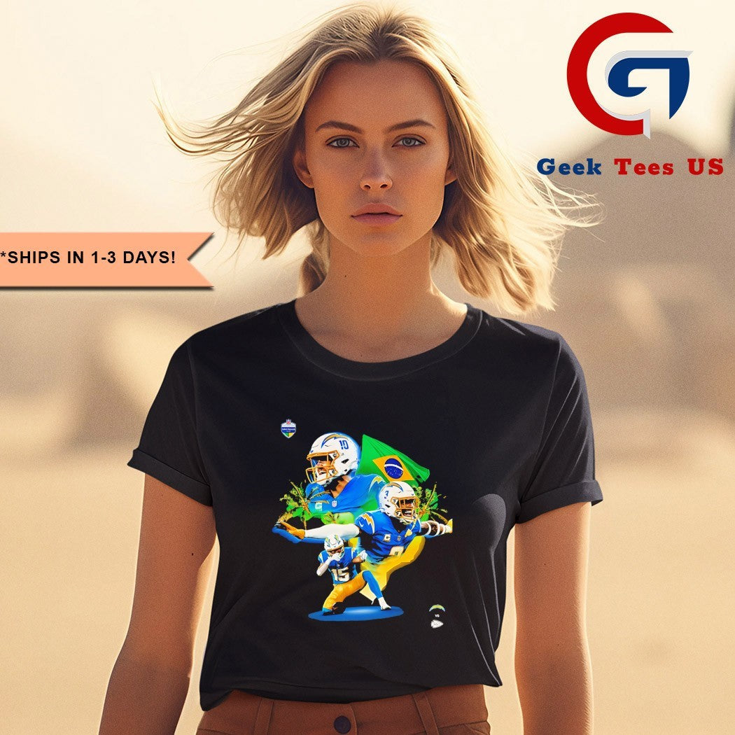Los Angeles Chargers vs Kansas City Chiefs Sao Paulo Isso É Brazil 2025 shirt
