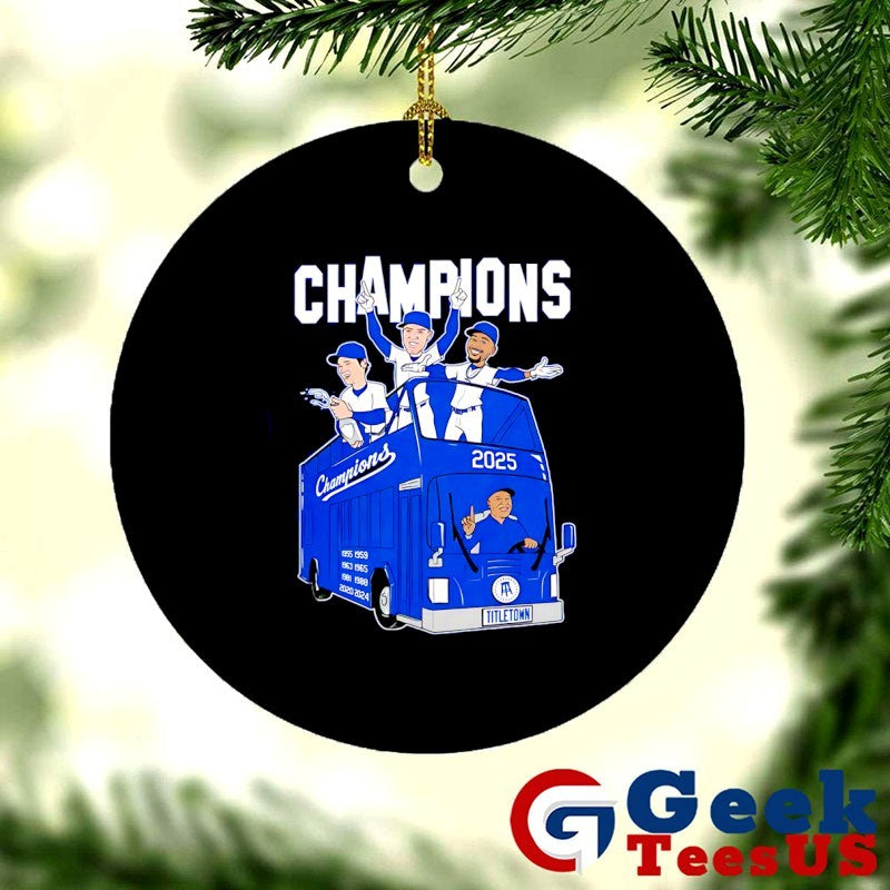 Los Angeles Dodgers 2025 MLB World Series Champions the parade bus shirt