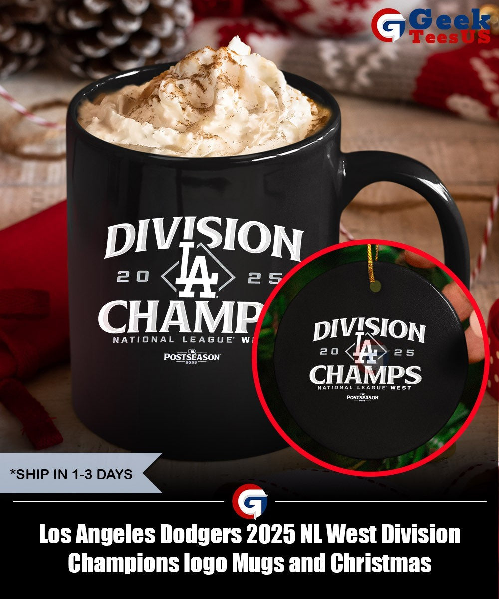 Los Angeles Dodgers 2025 NL West Division Champions logo shirt