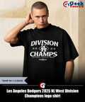 Los Angeles Dodgers 2025 NL West Division Champions logo shirt