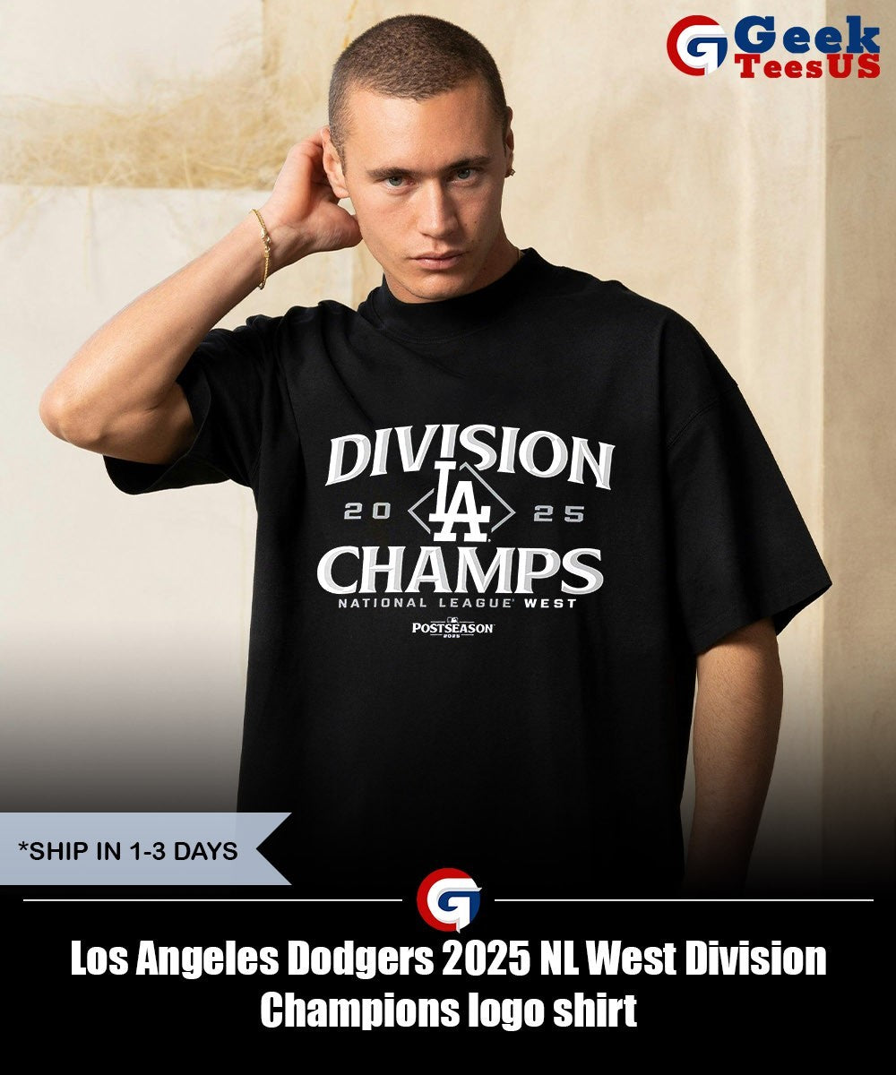 Los Angeles Dodgers 2025 NL West Division Champions logo shirt