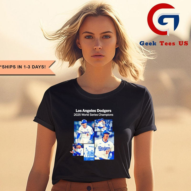 Los Angeles Dodgers 2025 World Series Champions photo shirt