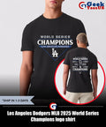Los Angeles Dodgers MLB 2025 World Series Champions logo shirt