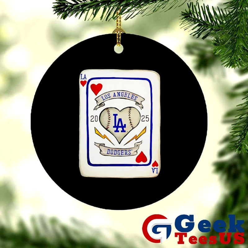 Los Angeles Dodgers MLB 2025 World Series Champions playing card shirt