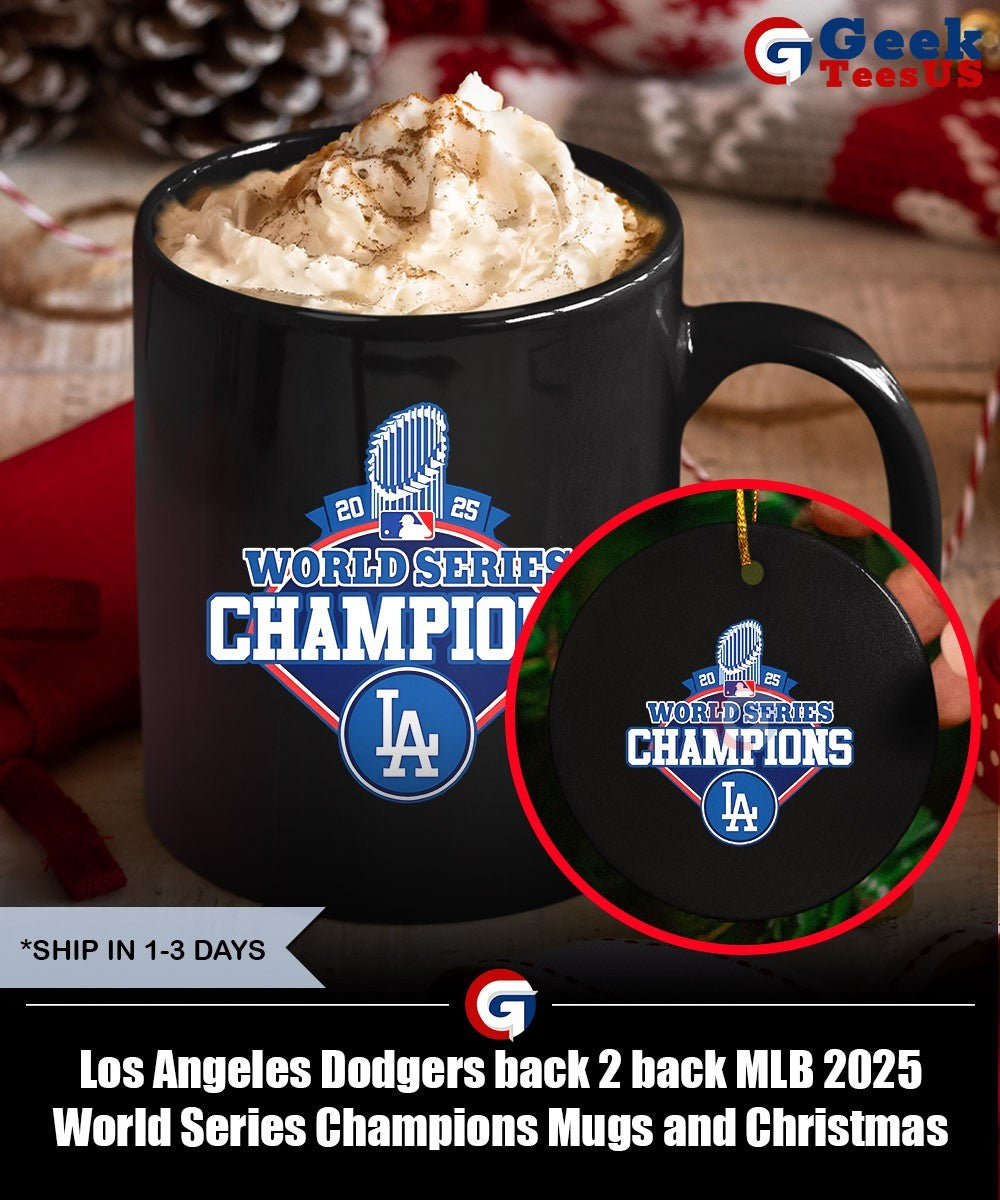 Los Angeles Dodgers back 2 back MLB 2025 World Series Champions shirt