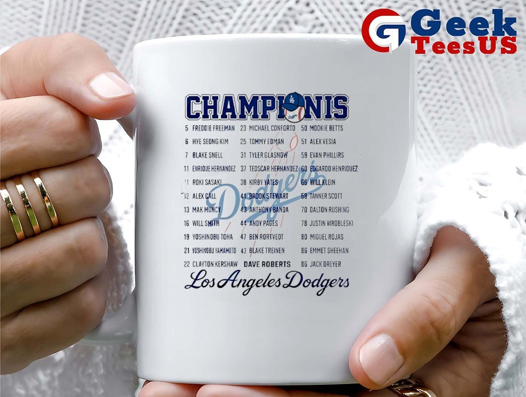 Los Angeles Dodgers baseball Back 2 Back World Series 2024-2025 Champions shirt